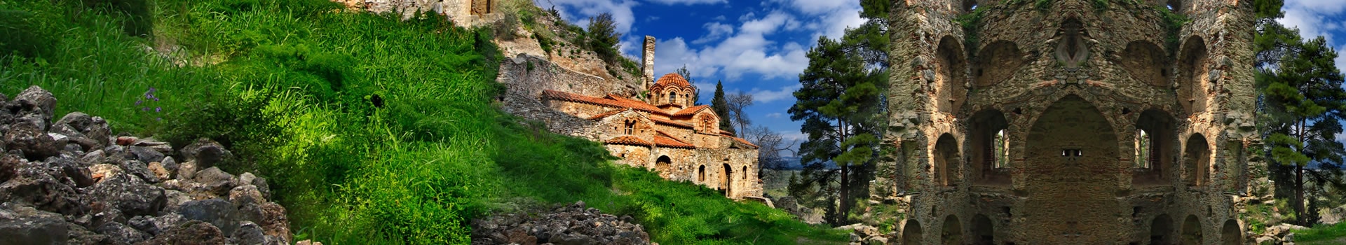 Your holiday to **Mystras** starts here