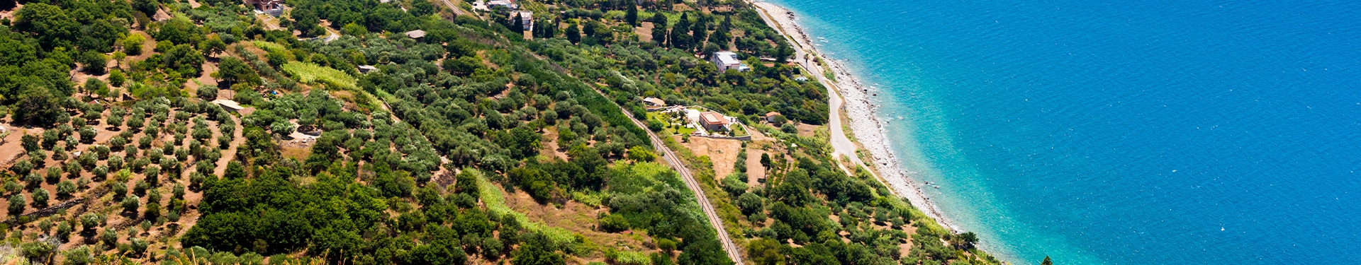 Route through the Calabria Region