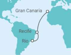 Rio de Janeiro to Gran Canaria Cruise itinerary  - Costa Cruises