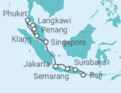 Singapore to Bali (Indonesia) Cruise itinerary  - Norwegian Cruise Line