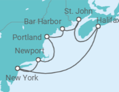 Canada & New England Cruise + New York +Flights Cruise itinerary  - Norwegian Cruise Line