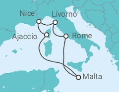 Italy & France Fly-Cruise Cruise itinerary  - PO Cruises