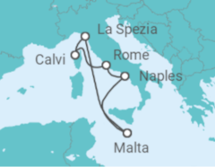 Italy & Corsica Fly-Cruise Cruise itinerary  - PO Cruises
