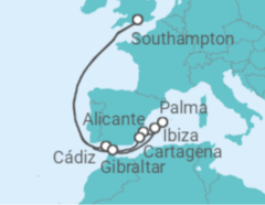 Balearic Islands, Andalusia & Gibraltar Cruise itinerary  - PO Cruises