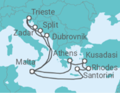 Croatia, Italy, Malta, Greece, Turkey Cruise itinerary  - PO Cruises