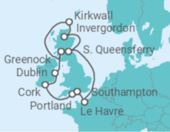 British Isles & France Cruise itinerary  - Princess Cruises