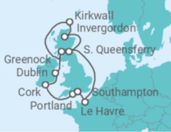 British Isles & Paris Cruise itinerary  - Princess Cruises