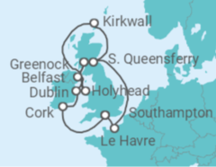 British Isles & France Cruise itinerary  - Princess Cruises