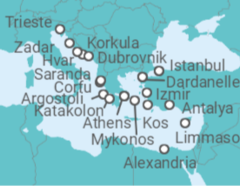 Greece, Croatia, Cyprus, Turkey Cruise itinerary  - Holland America Line