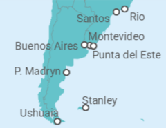 Argentina, Uruguay, Brazil Cruise itinerary  - Norwegian Cruise Line