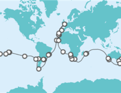 A Voyage of Exploration around the World Cruise itinerary  - Fred Olsen