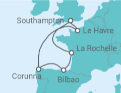 France & the North of Spain Cruise itinerary  - MSC Cruises