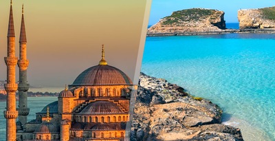 Istanbul and Malta by plane Istanbul and Malta by plane