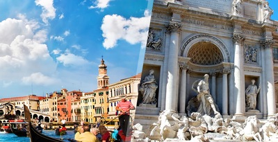 Rome and Venice by plane Rome and Venice by plane