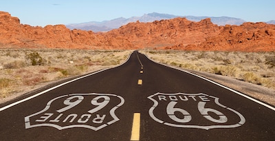 Route 66 from Chicago to Los Angeles