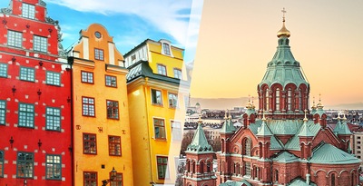 Stockholm and Helsinki by plane Stockholm and Helsinki by plane
