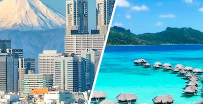 Tokyo and Bora Bora Tokyo and Bora Bora