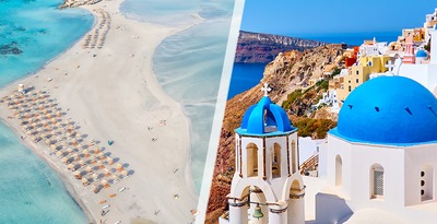 Crete and Santorini by plane Crete and Santorini by plane