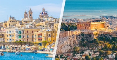 Athens and Malta with transfers and rental car Athens and Malta with transfers and rental car