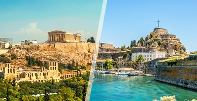 Athens, Crete and Corfu by plane Athens, Crete and Corfu by plane