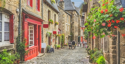 Route through Normandy, Brittany and the Loire Valley