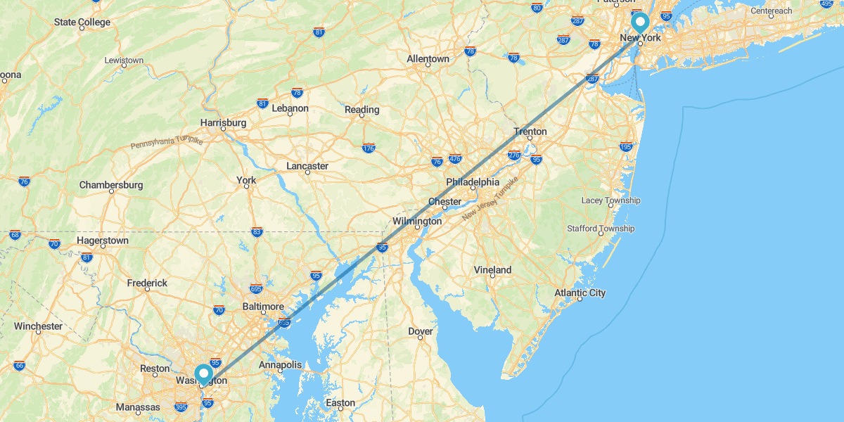 New York and Washington DC
