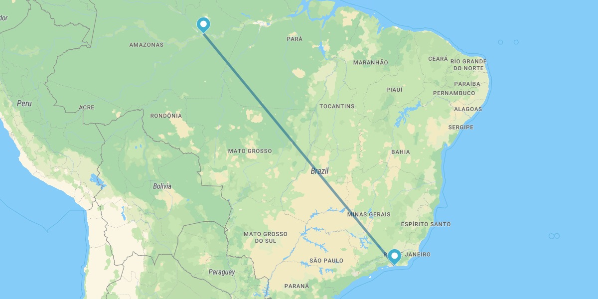Rio de Janeiro and Manaos