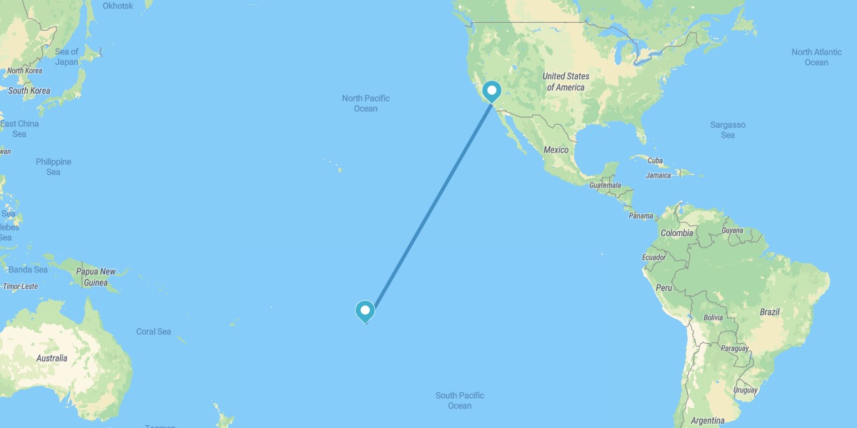 Los Angeles and Tahiti