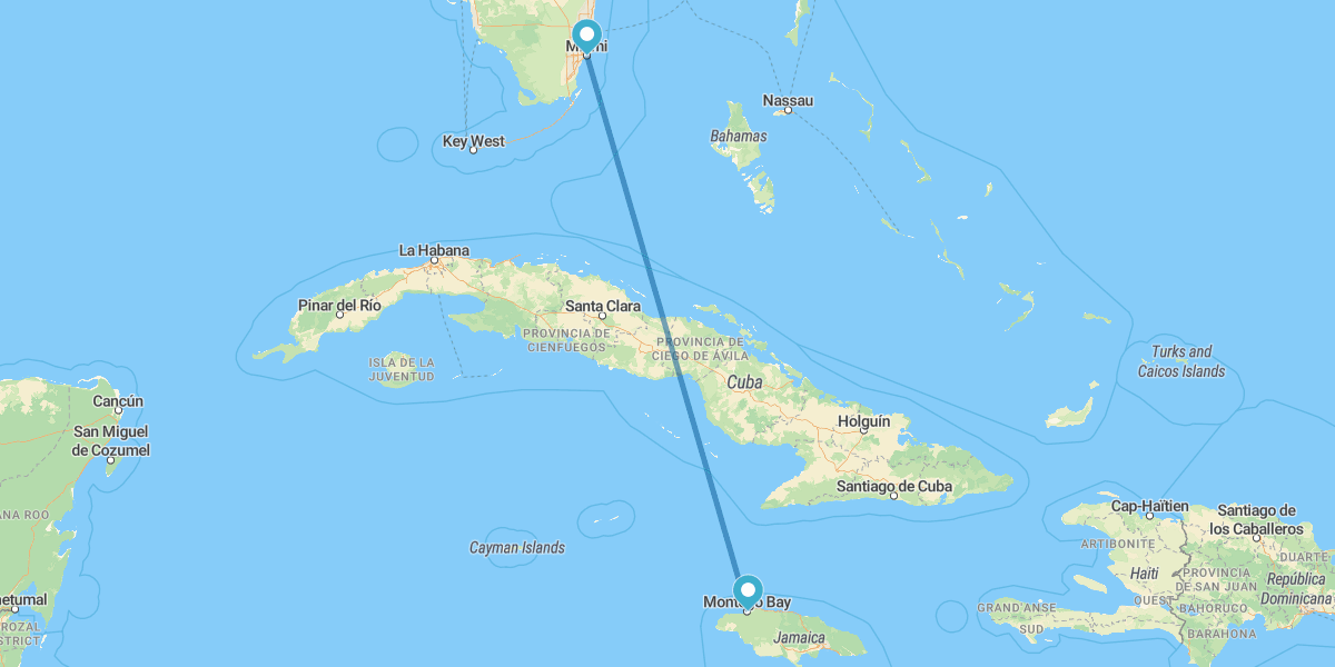 Miami and Montego Bay