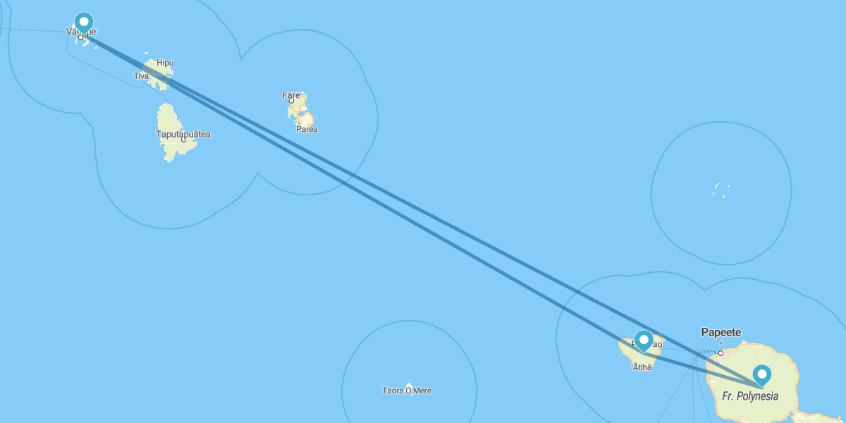 Tahiti, Moorea and Bora Bora