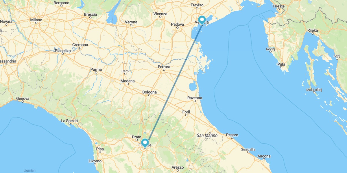 Florence and Venice by train