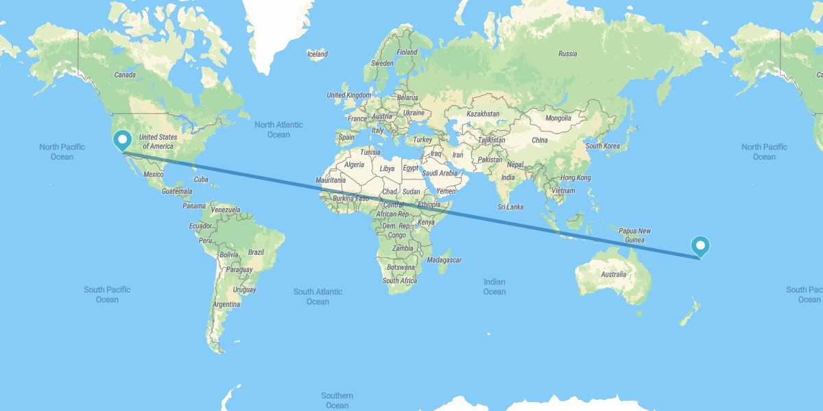Los Angeles and Viti Levu