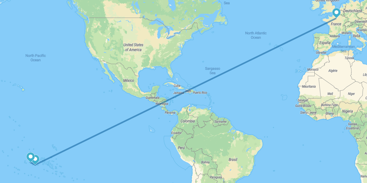 Paris, Tahiti and Bora Bora