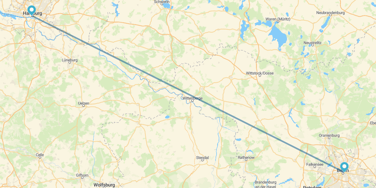 Berlin and Hamburg by train
