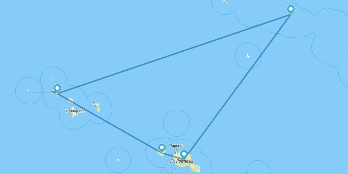Tahiti, Moorea, Bora Bora and Rangiroa