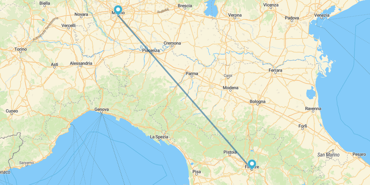 Milan and Florence by train