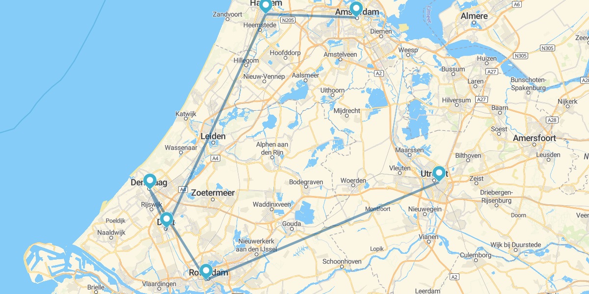 Route through the Netherlands. A journey through Art