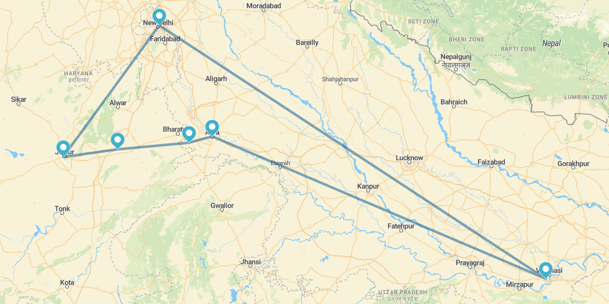 Golden Triangle and Varanasi