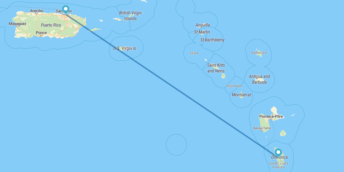 San Juan and Dominica