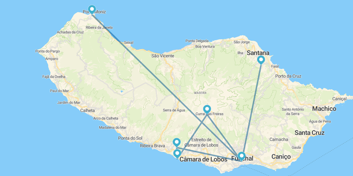 Madeira with Levada do Norte Trail