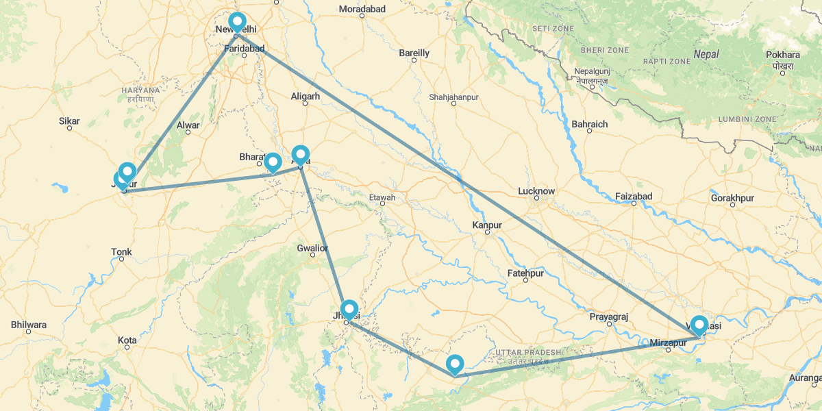 Golden Triangle, Khajuraho and Varanasi