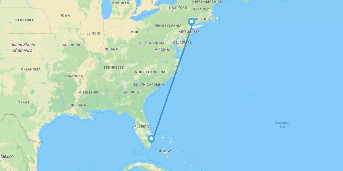 Miami and New York