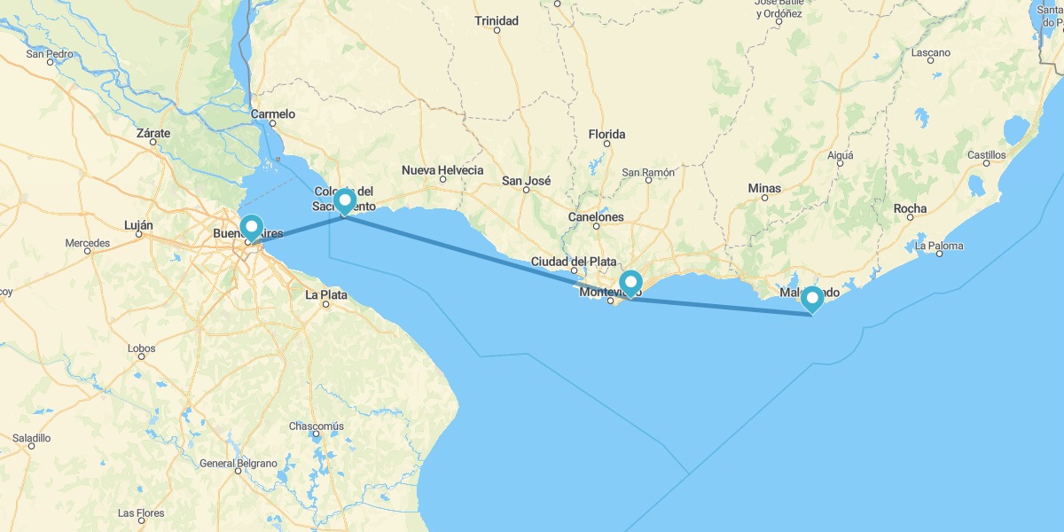 Montevideo, Punta del Este, Colonia del Sacramento and Buenos Aires