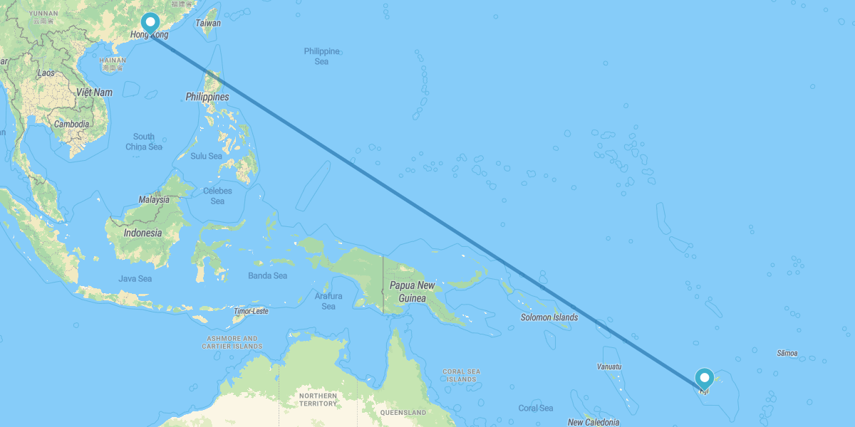 Hong Kong and Fiji
