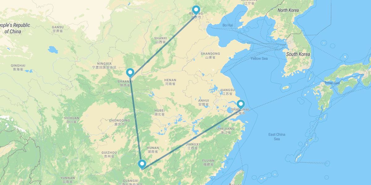 Beijing, Xi’an, Guilin and Shanghai