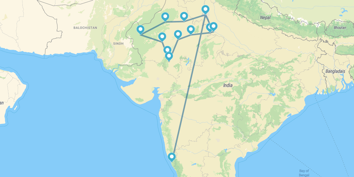 Grand Tour of Rajasthan and Goa