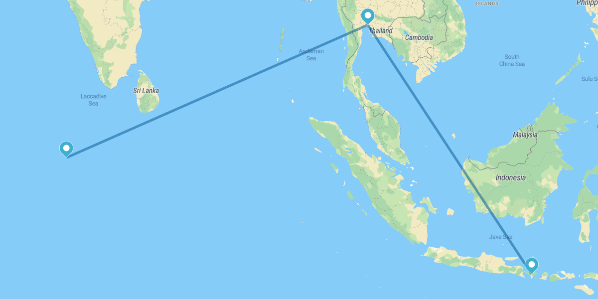 Bali, Bangkok and Maldives