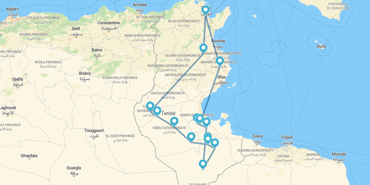 Tunisia with the Sahara by 4x4