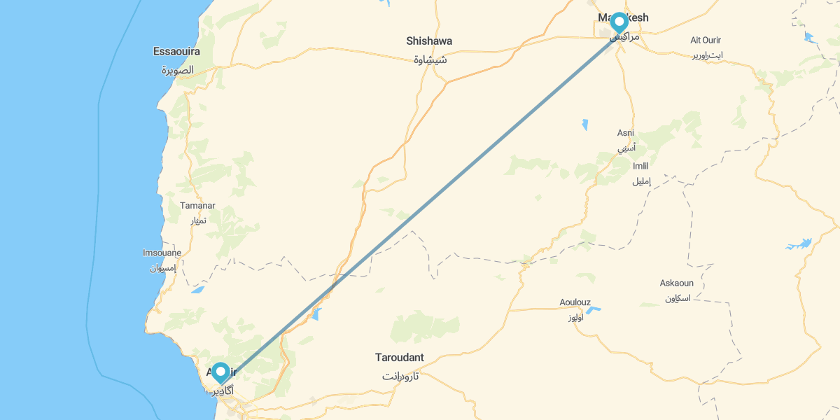 Marrakesh and Agadir beach