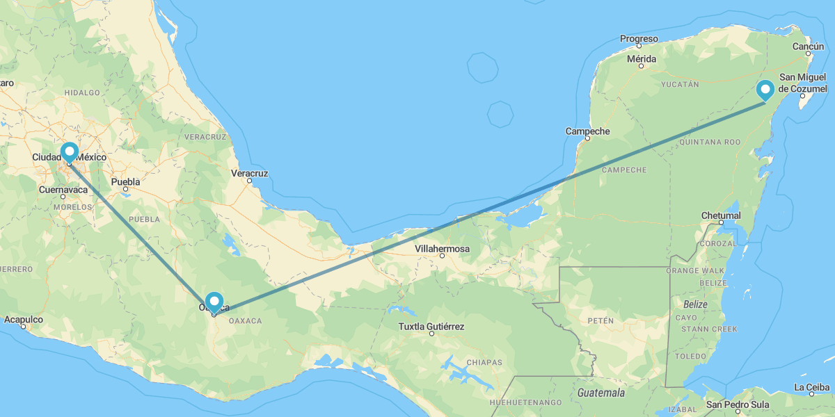 Mexico City, Oaxaca and Riviera Maya